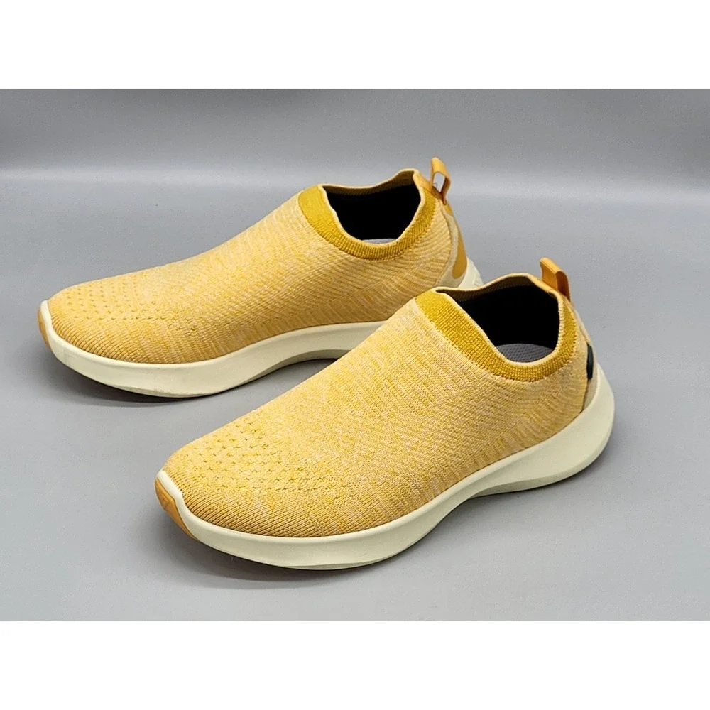 Vessi Everyday Move Slip On Knit Shoes Sneaker Mustard Yellow Sz W8 - Picture 3 of 6